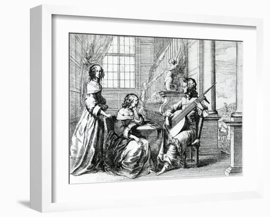 The Music Lesson-null-Framed Giclee Print