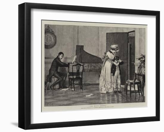 The Music Lesson-null-Framed Giclee Print
