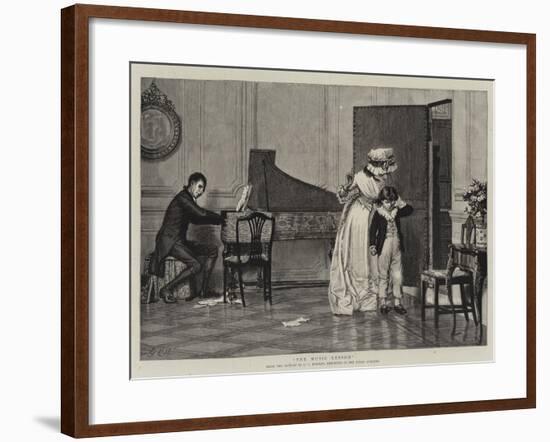 The Music Lesson-null-Framed Giclee Print