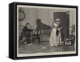 The Music Lesson-null-Framed Stretched Canvas