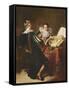 The Music Lesson-Thomas de Keyser-Framed Stretched Canvas