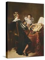 The Music Lesson-Thomas de Keyser-Stretched Canvas