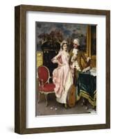 The Music Lesson-Federigo Andreotti-Framed Giclee Print