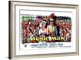 The Music Man, Belgian Movie Poster, 1962-null-Framed Art Print