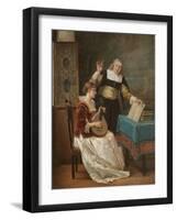 The Music Master-Louis Claude Mouchot-Framed Giclee Print