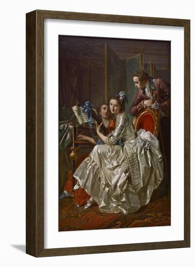 The Music Party, 1774-Louis Rolland Trinquesse-Framed Giclee Print