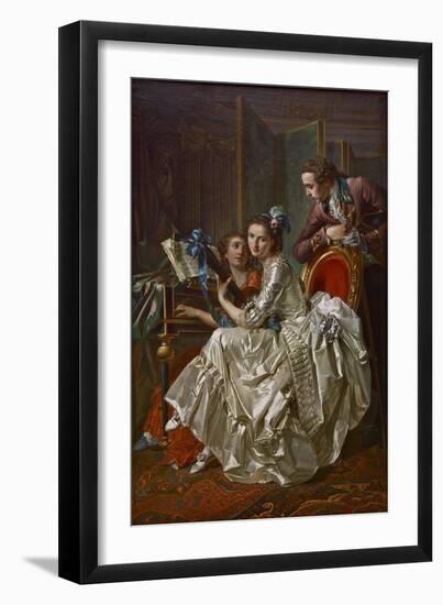 The Music Party, 1774-Louis Rolland Trinquesse-Framed Giclee Print