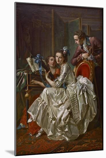 The Music Party, 1774-Louis Rolland Trinquesse-Mounted Giclee Print
