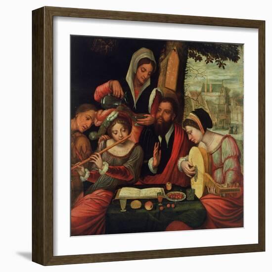 The Music Party-Pieter Coecke van Aelst-Framed Giclee Print