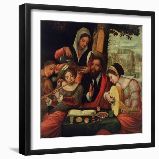 The Music Party-Pieter Coecke van Aelst-Framed Giclee Print