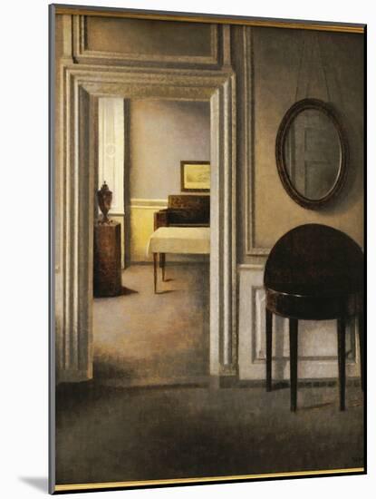 The Music Room, 30 Strandgade, C.1907-Vilhelm Hammershoi-Mounted Giclee Print