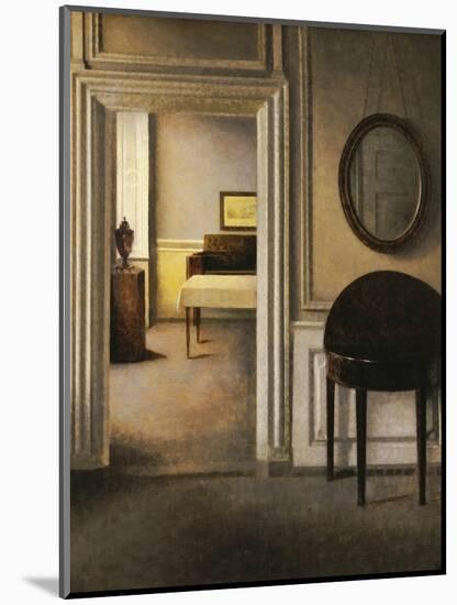 The Music Room, 30 Strandgade, circa 1907-Vilhelm Hammershoi-Mounted Giclee Print