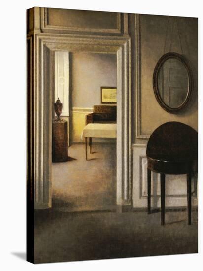 The Music Room, 30 Strandgade, circa 1907-Vilhelm Hammershoi-Stretched Canvas