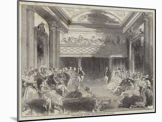 The Music Room, Buckingham Palace-null-Mounted Giclee Print