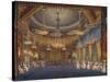 The Music Room. from 'The Royal Pavilion at Brighton'-John Nash-Stretched Canvas