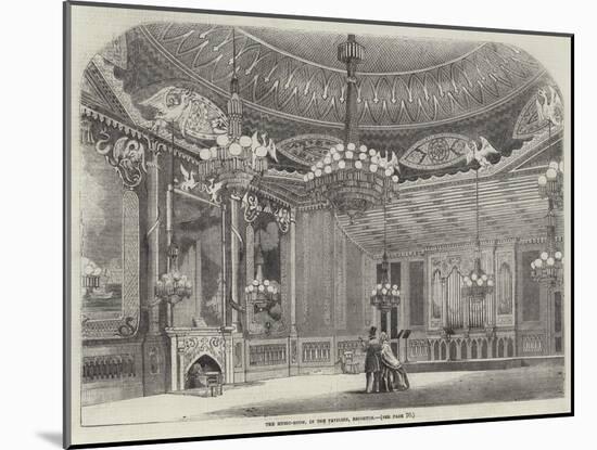 The Music-Room, in the Pavilion, Brighton-null-Mounted Giclee Print