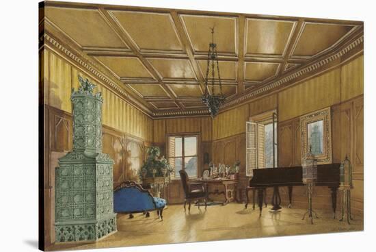 The Music Room of Archduchess Margarete, Princess of Saxony, in Schloss Ambras, 1870-9-Heinrich von Förster-Stretched Canvas