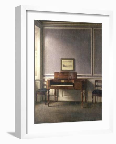 The Music Room-Vilhelm Hammershoi-Framed Giclee Print