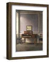 The Music Room-Vilhelm Hammershoi-Framed Giclee Print