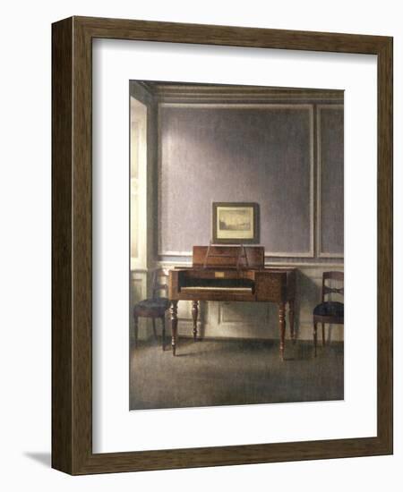 The Music Room-Vilhelm Hammershoi-Framed Giclee Print