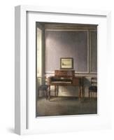 The Music Room-Vilhelm Hammershoi-Framed Giclee Print