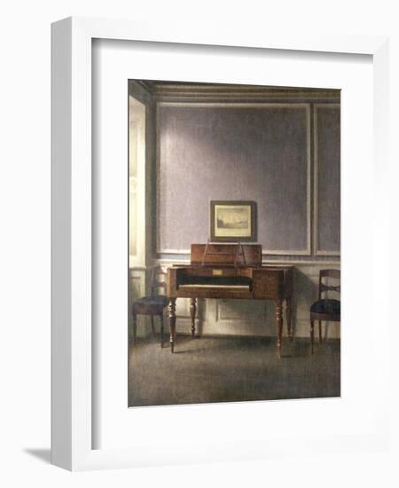 The Music Room-Vilhelm Hammershoi-Framed Giclee Print