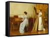 The Music Room-George Goodwin Kilburne-Framed Stretched Canvas