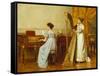 The Music Room-George Goodwin Kilburne-Framed Stretched Canvas