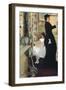 The Music Room-James Abbott McNeill Whistler-Framed Art Print