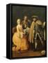 The Music Teacher-Pietro Longhi-Framed Stretched Canvas