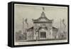 The Musical and Dramatic Exhibition at Vienna, the Chinese Theatre-null-Framed Stretched Canvas