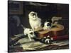 The Musical Cats-Henriette Ronner-Knip-Stretched Canvas