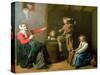 The Musical Party, 17th Century-Jan Miense Molenaer-Stretched Canvas