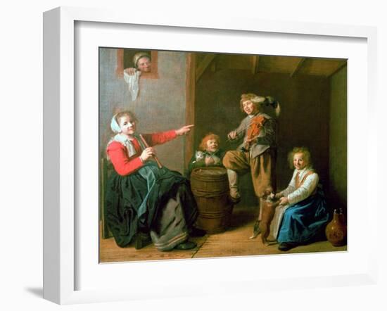 The Musical Party, 17th Century-Jan Miense Molenaer-Framed Giclee Print