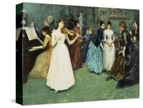 The Musical Party-Fausto Zonaro-Stretched Canvas