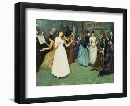 The Musical Party-Fausto Zonaro-Framed Premium Giclee Print