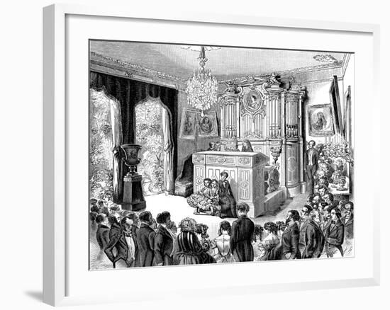 The Musical Soirée at Pauline Viardot-Garcia-null-Framed Giclee Print