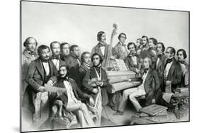 The Musical Union, Publ. by Hanhart, 1851-Charles Baugniet-Mounted Giclee Print
