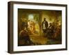 The Musicale, Barber Shop, Trenton Falls, New York, 1866-Thomas Hicks-Framed Giclee Print