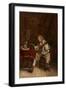 The Musician, 1859 (Oil on Panel)-Jean-Louis Ernest Meissonier-Framed Giclee Print