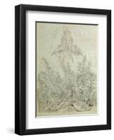 The Musician's Dream-Caspar David Friedrich-Framed Giclee Print