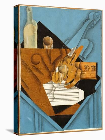 The Musician's Table, 1914 (Collage)-Juan Gris-Stretched Canvas