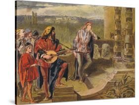 The Musician Sings in the Two Gentlemen of Verona: Act IV Scene II, C1875-Sir John Gilbert-Stretched Canvas