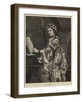 The Musician-Charles Edward Perugini-Framed Giclee Print