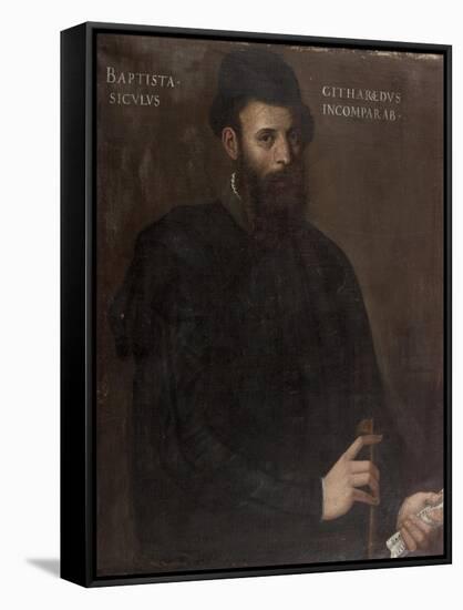 The Musician-Giovanni-battista Moroni-Framed Stretched Canvas