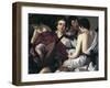 The Musicians, C1595-Caravaggio-Framed Premium Giclee Print