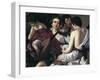 The Musicians, C1595-Caravaggio-Framed Premium Giclee Print