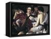 The Musicians, C1595-Caravaggio-Framed Stretched Canvas