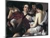 The Musicians, C1595-Caravaggio-Mounted Giclee Print