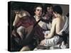 The Musicians, C1595-Caravaggio-Stretched Canvas